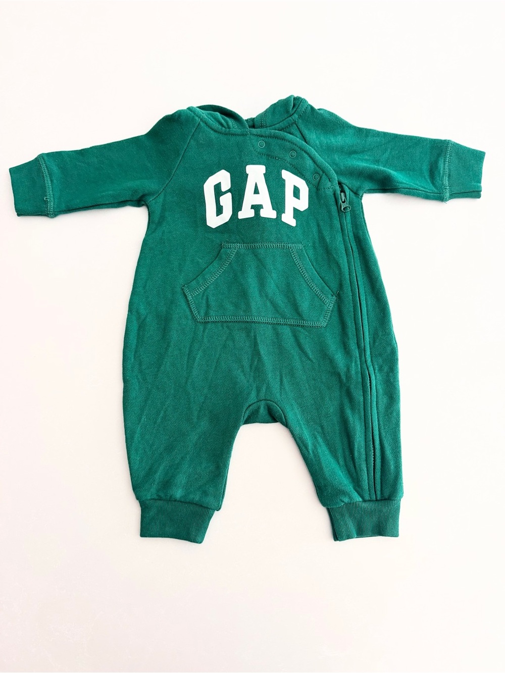 Baby Gap Hooded Fleece Jumpsuit • Size 0-3M
